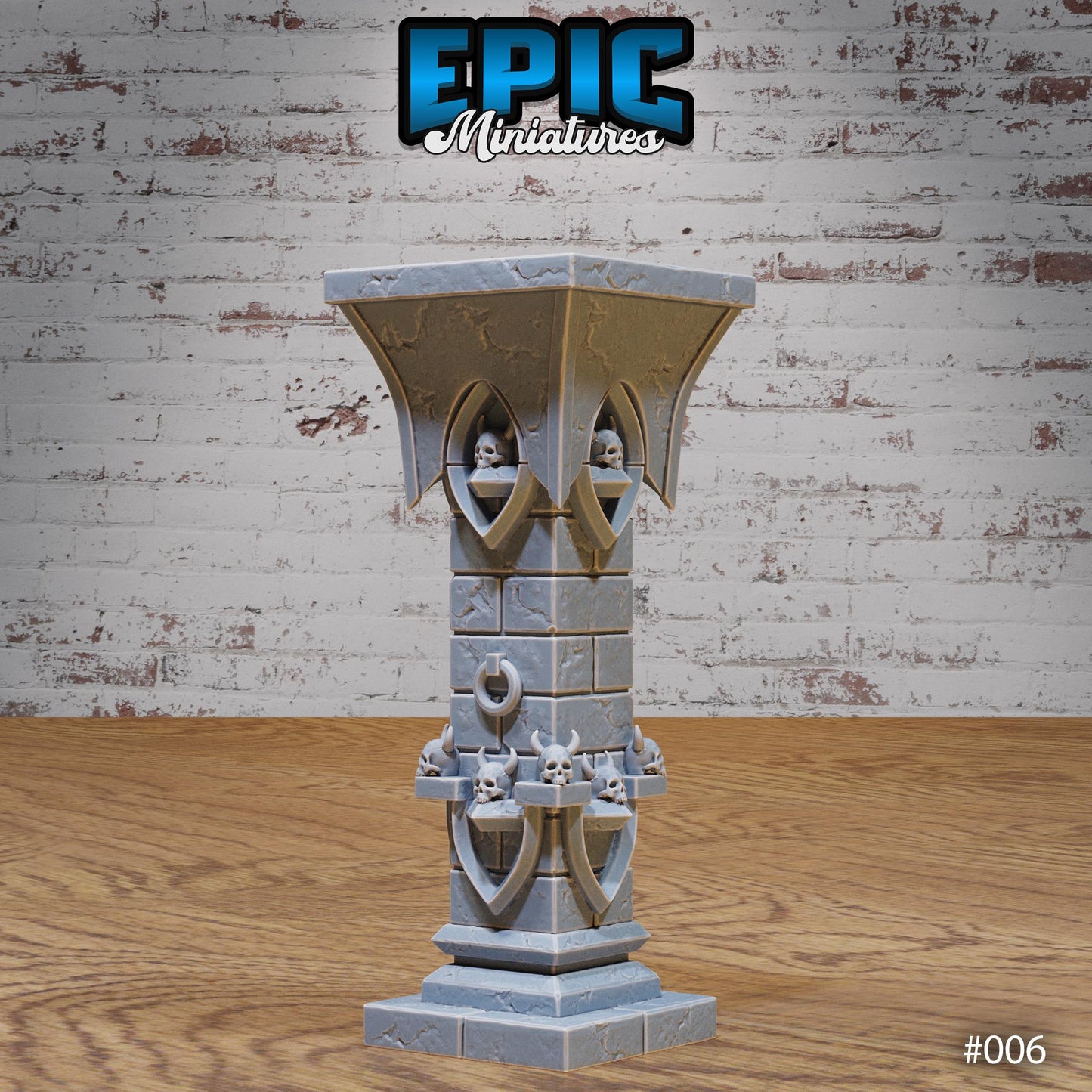 Underdark Columns and Floors, Terrain Pieces (5 Variants Available) - Epic Miniatures