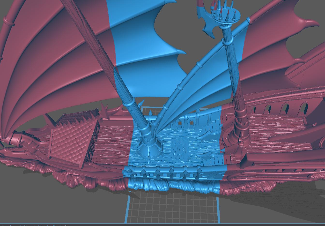 Dark Elf Ship, The Crescent (Playable Terrain Piece) - Epic Miniatures