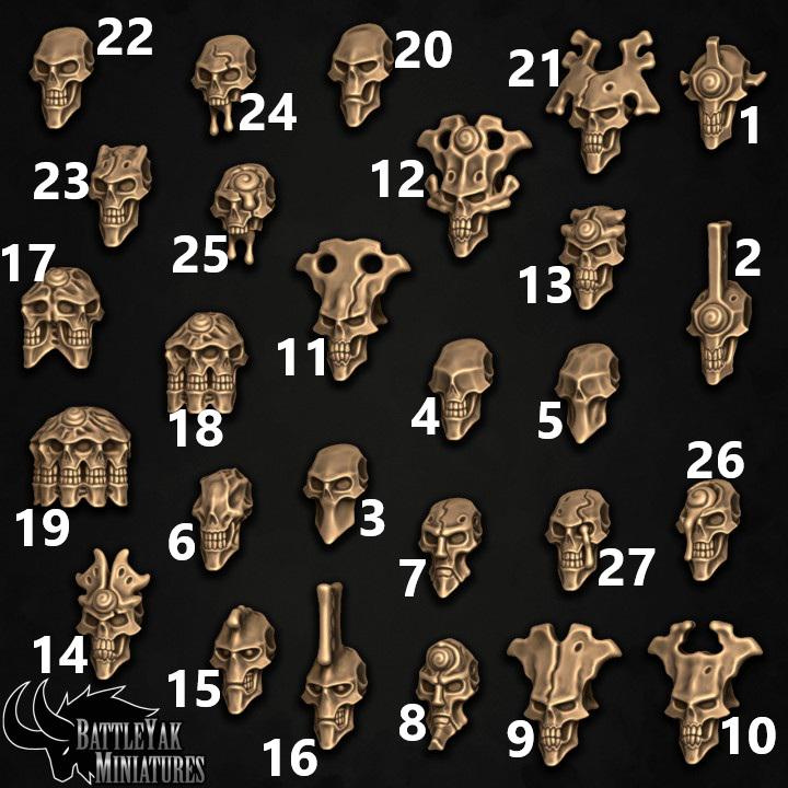 Reborn Legionnaire Heads, Customisation Pack - 32mm Scale (27 Variants Available) - Battle Yak