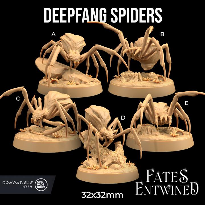 Deepfang Spiders (5 Variants Available) - Dragon Trapper's Lodge