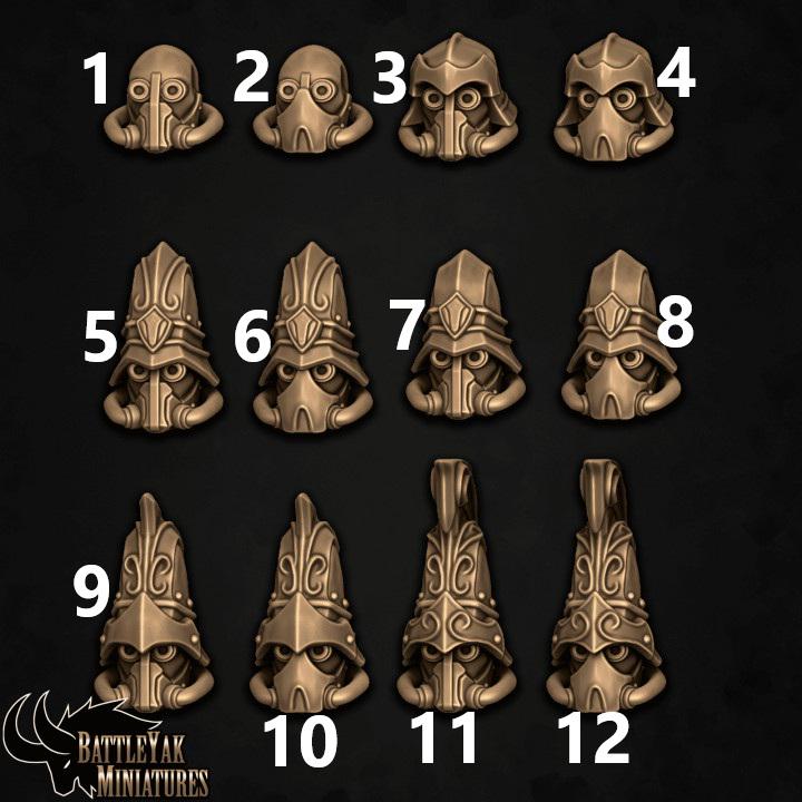 Guildenstern Gatewatch Heads, Customisation Pack - 28mm Scale (12 Variants Available) - Battle Yak