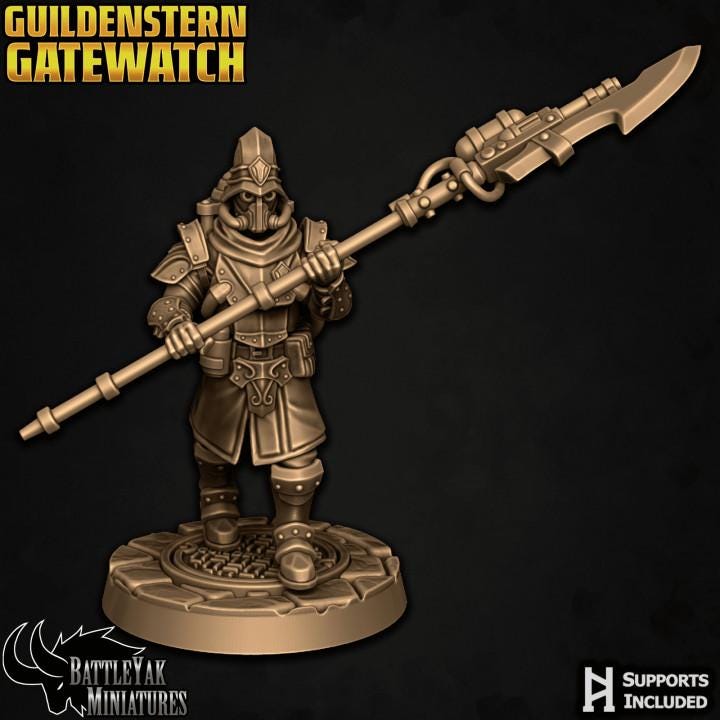 Gatewatch Officers, Long Weapons (6 Variants Available) - Battle Yak