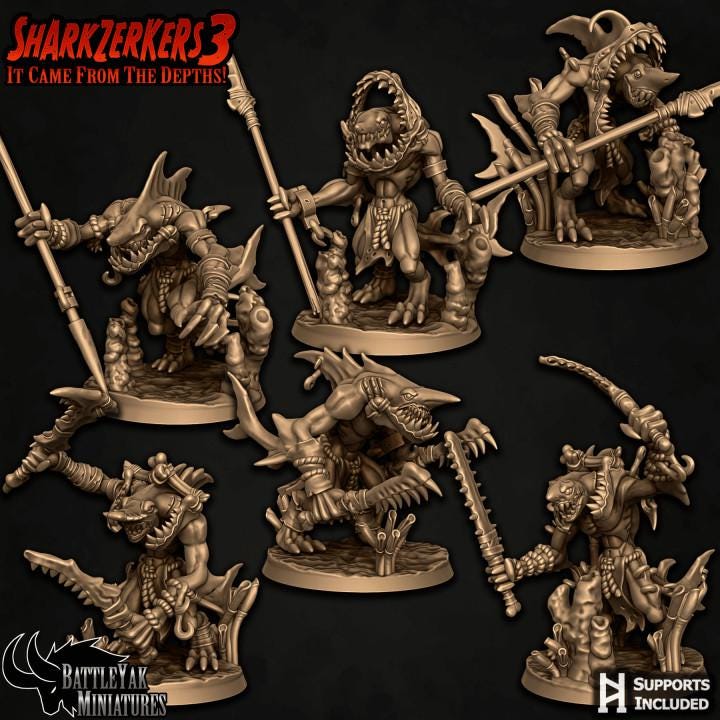 Deepmaw Frenzy-Feeders, Set 1 (6 Variants Available) - Battle Yak