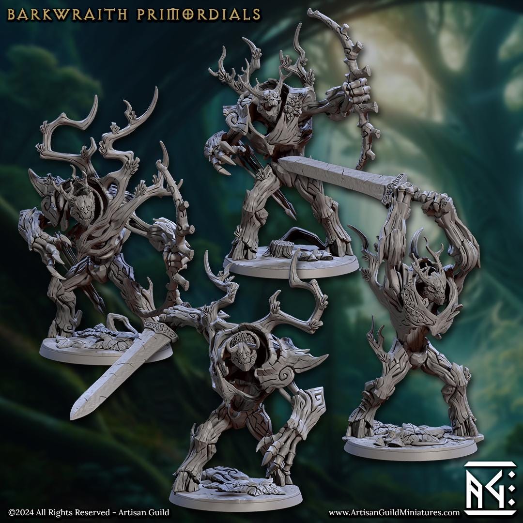Barkwraith Primordials, Set 1 (4 Variants Available) - Artisan Guild