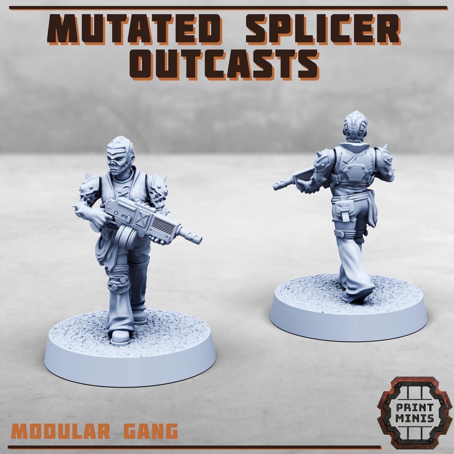 Mutated Splicers, Outcast Gang (8 Variants Available) - Print Minis
