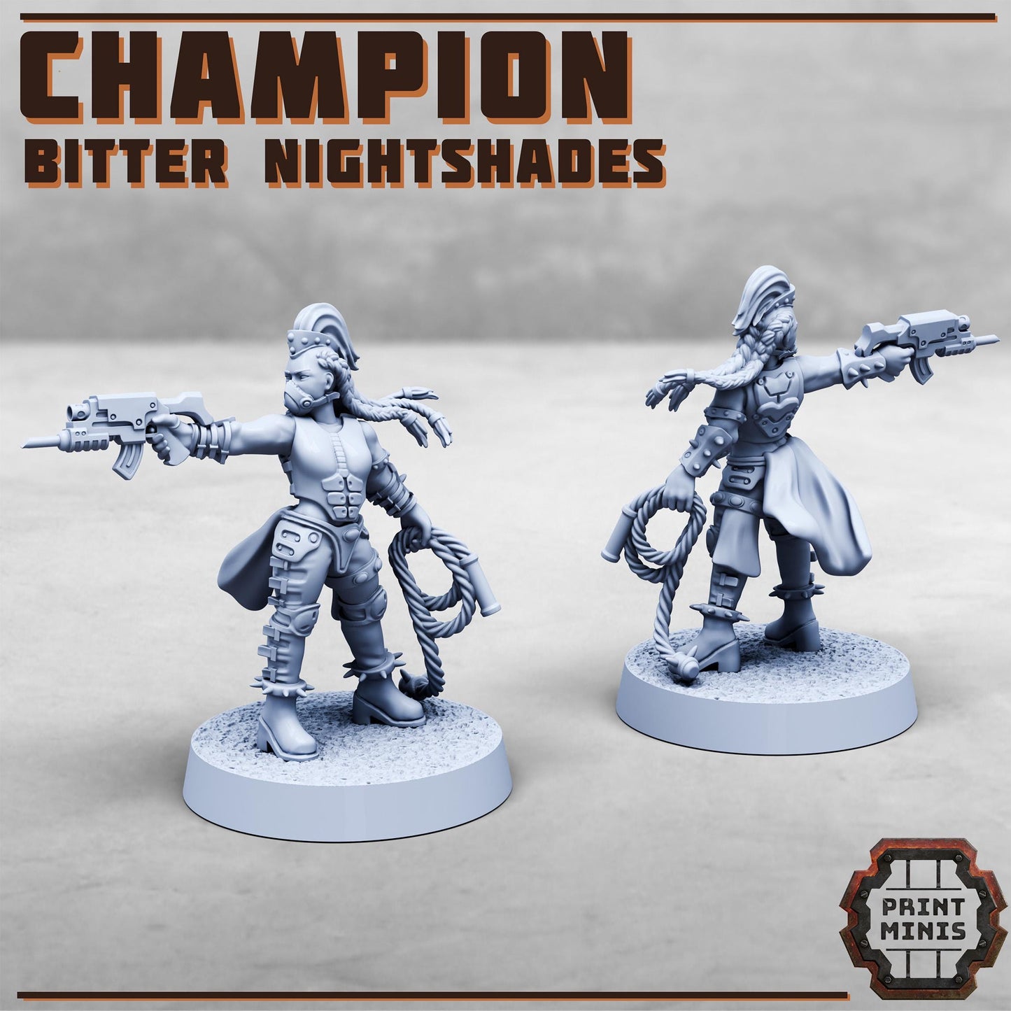 Bitter Nightshades, Champions (3 Variants Available) - Print Minis