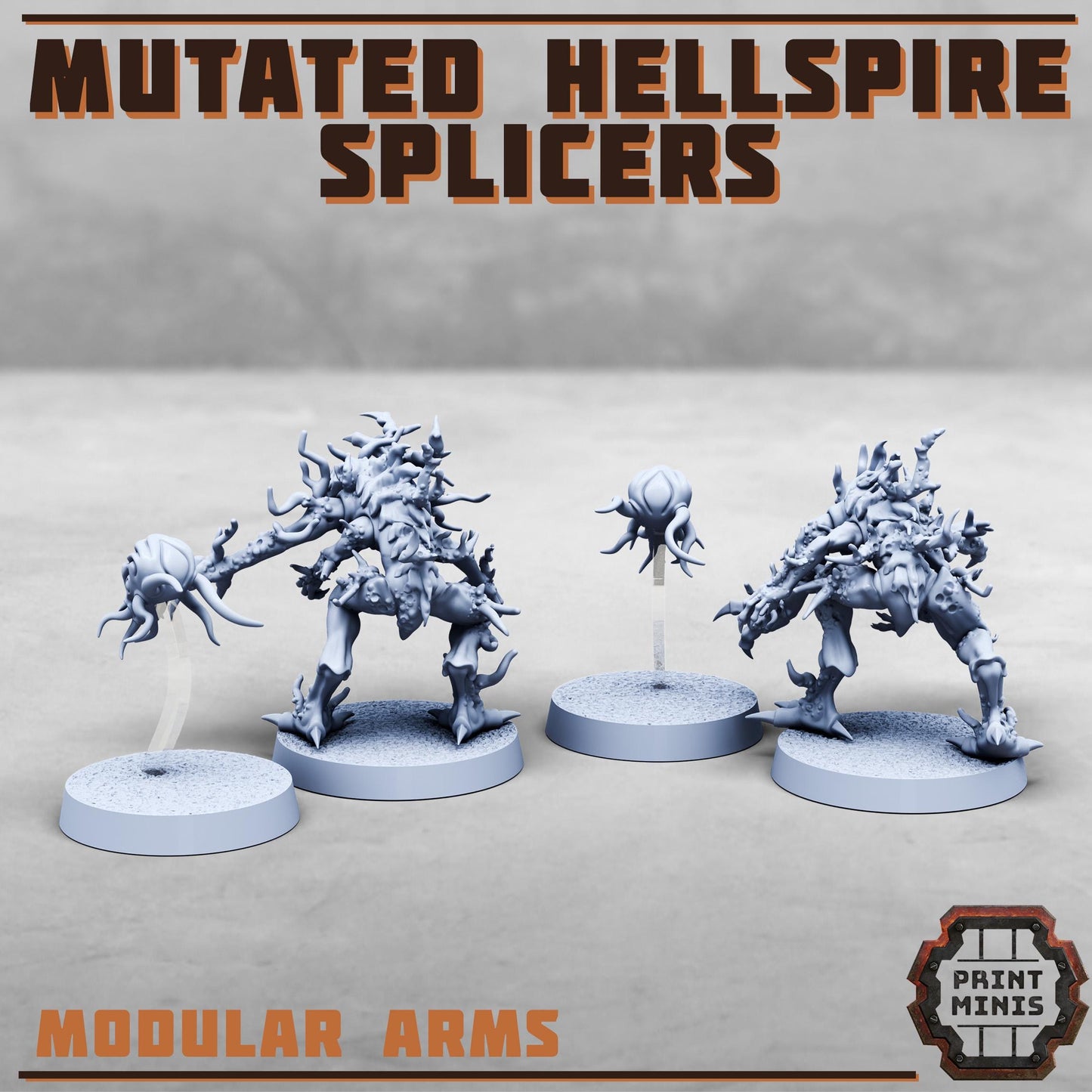 Mutated Hellspire Splicers (4 Variants Available) - Print Minis