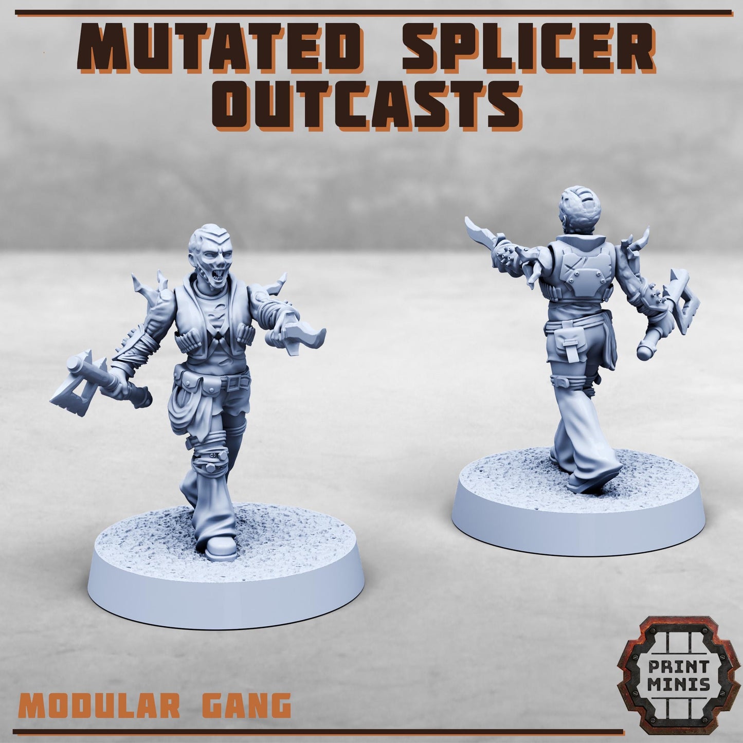 Mutated Splicers, Outcast Gang (8 Variants Available) - Print Minis