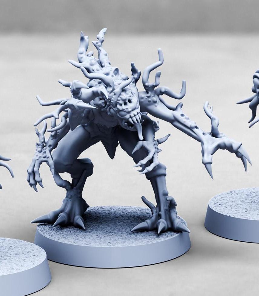 Mutated Hellspire Splicers (4 Variants Available) - Print Minis