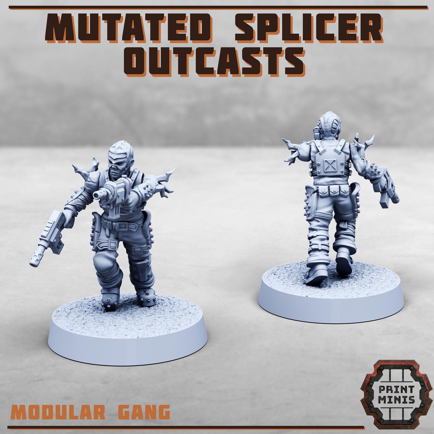 Mutated Splicers, Outcast Gang (8 Variants Available) - Print Minis