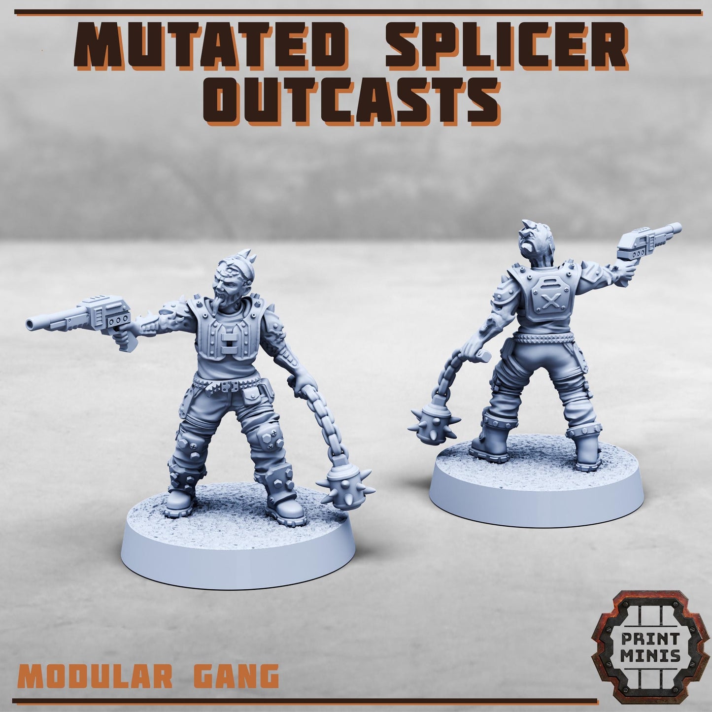 Mutated Splicers, Outcast Gang (8 Variants Available) - Print Minis