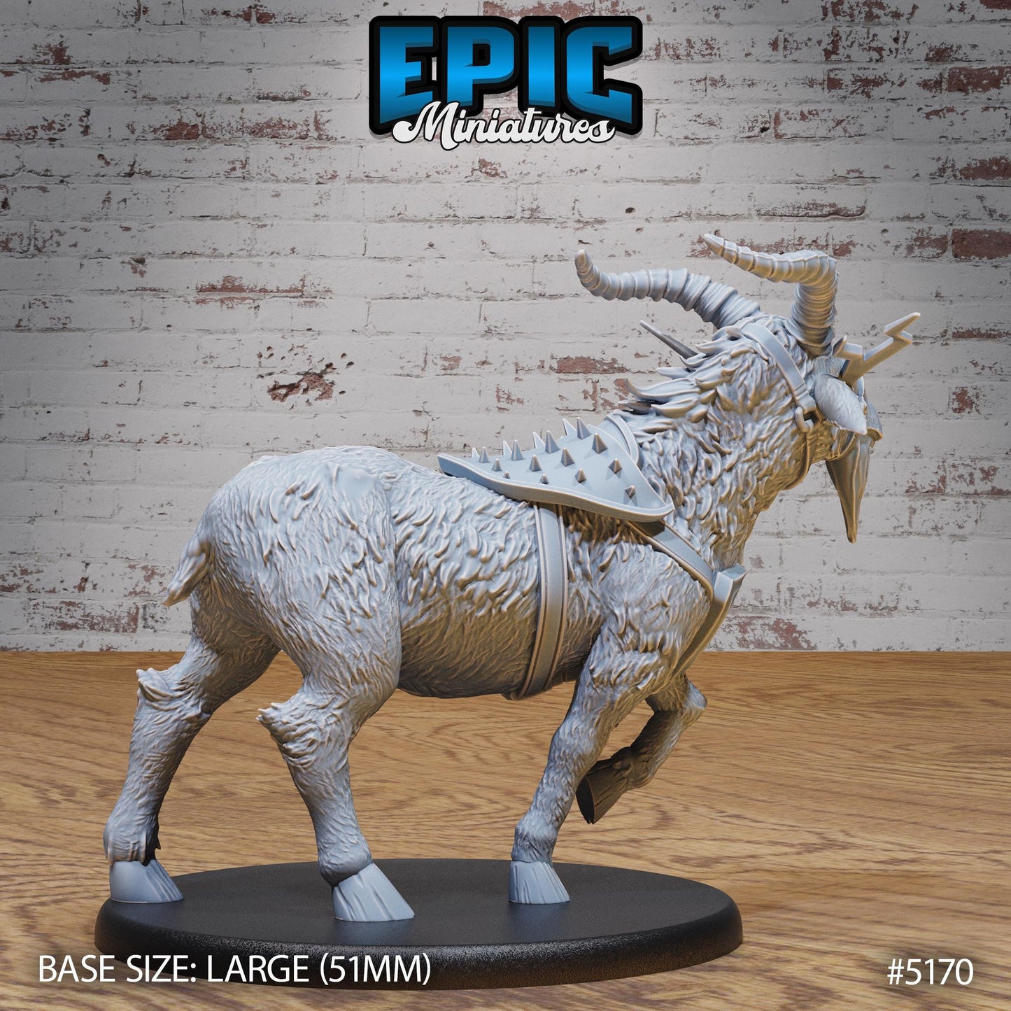 Giant Lightning Goat - Armoured (3 Variants Available) - Epic Miniatures