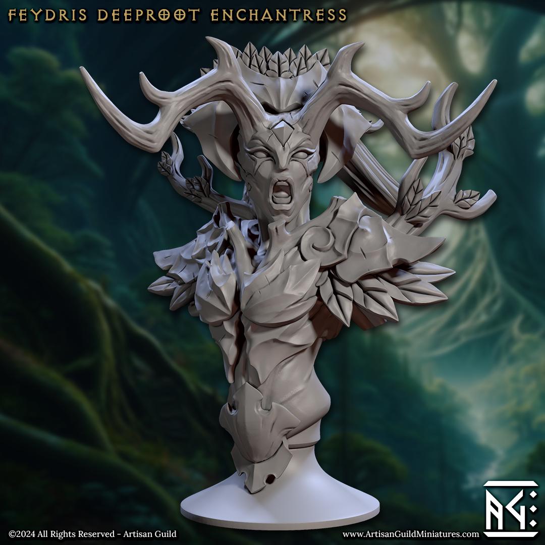 Feydris, Deeproot Enchantress Bust - Artisan Guild