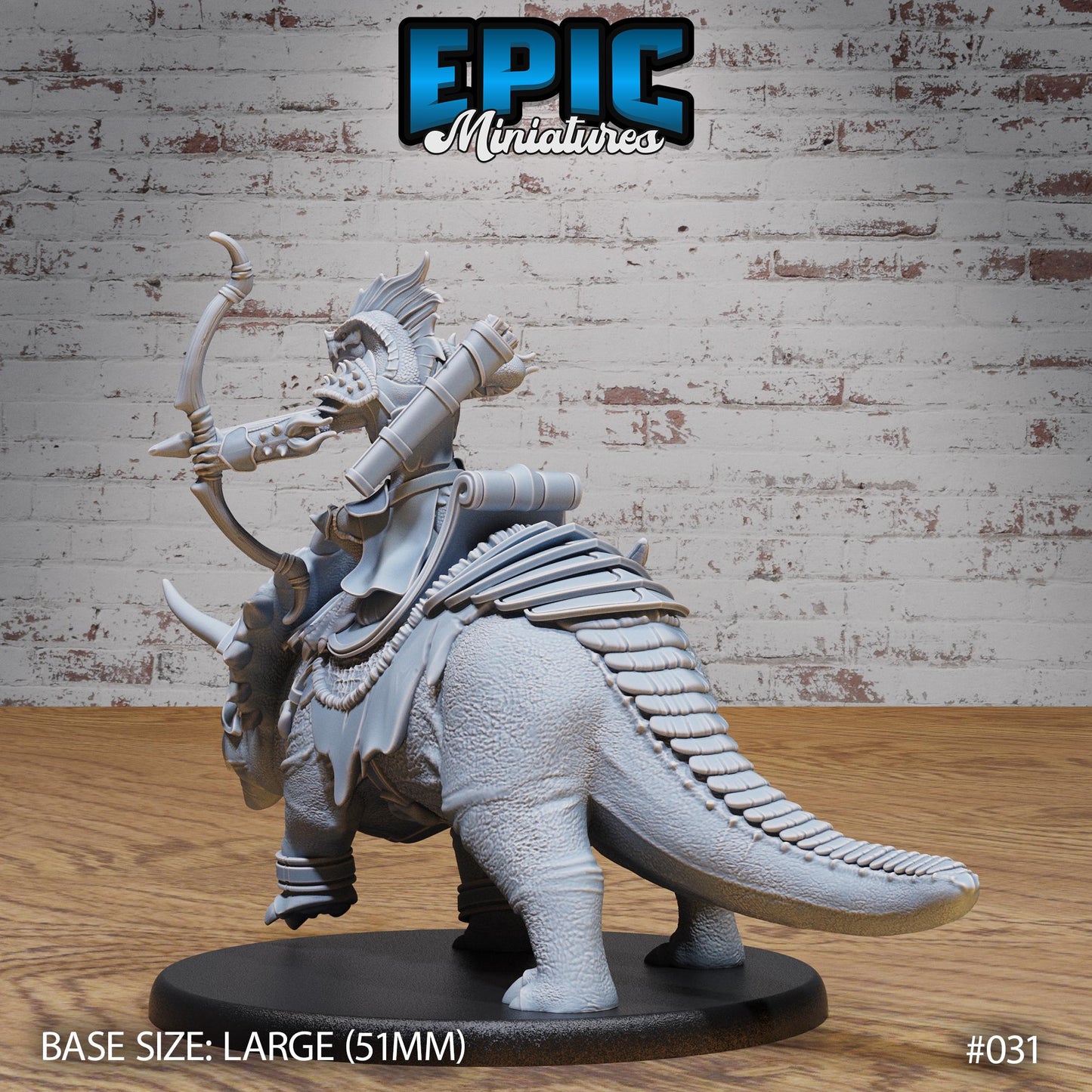Lizardfolk Army, Dino Warrior (2 Variants Available) - Epic Miniatures