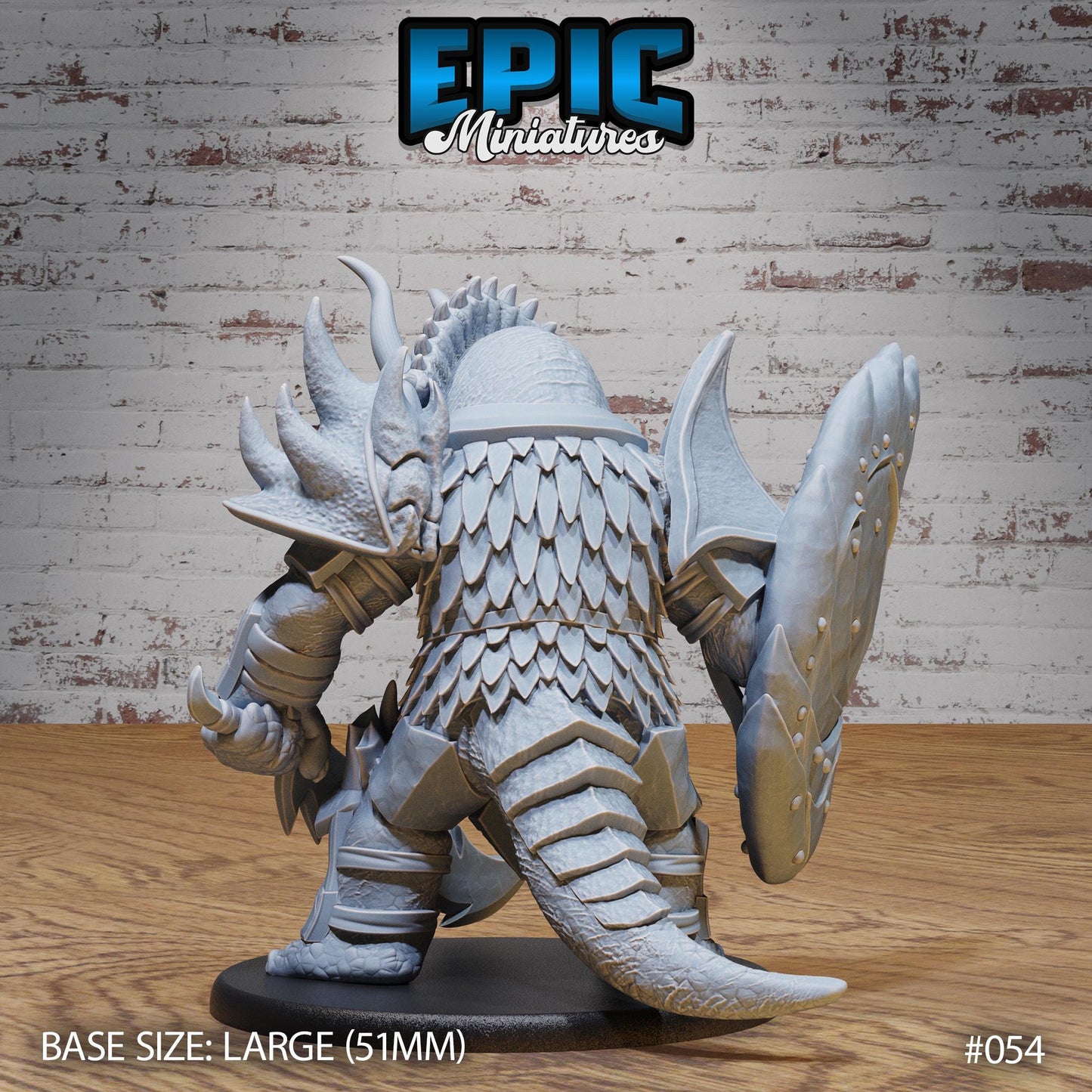 Triceratops Folk Warrior (3 Variants Available) - Epic Miniatures