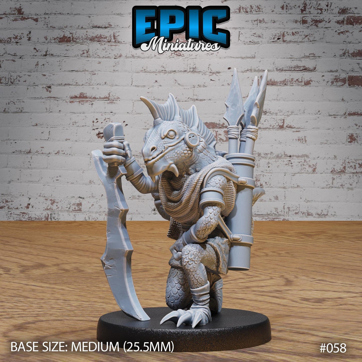 Tribal Lizard Folk (3 Variants Available) - Epic Miniatures