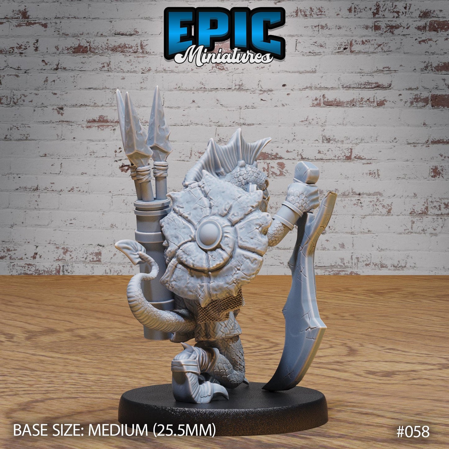 Tribal Lizard Folk (3 Variants Available) - Epic Miniatures