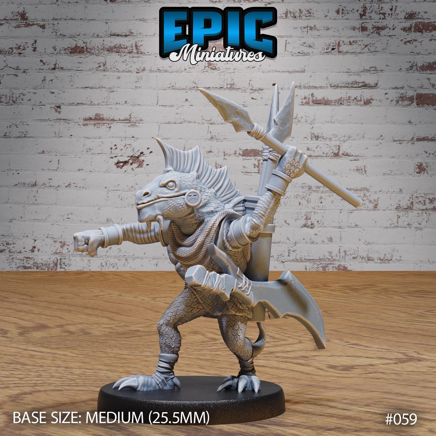 Tribal Lizard Folk (3 Variants Available) - Epic Miniatures