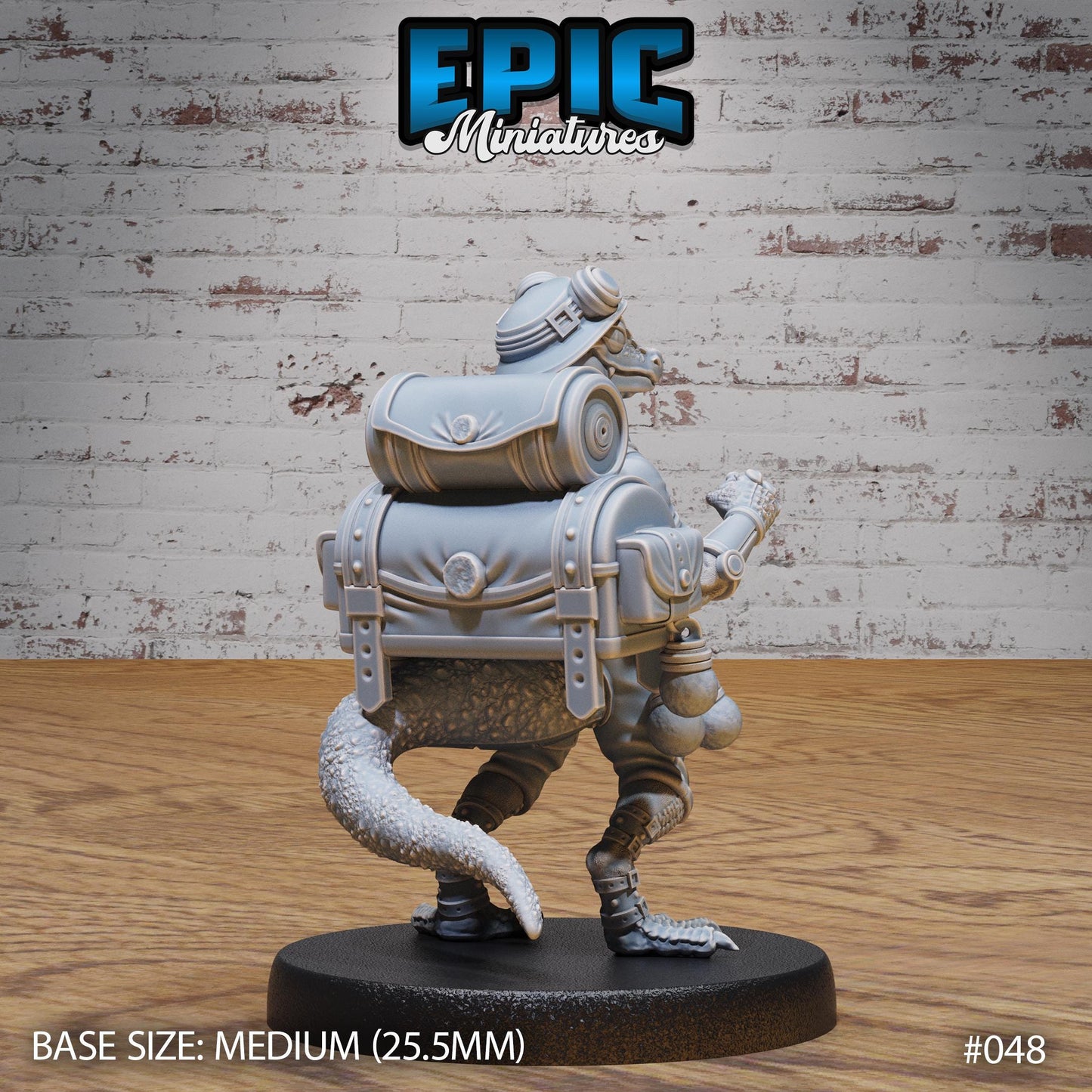 Brave Lizard Adventurer (3 Variants Available) - Epic Miniatures