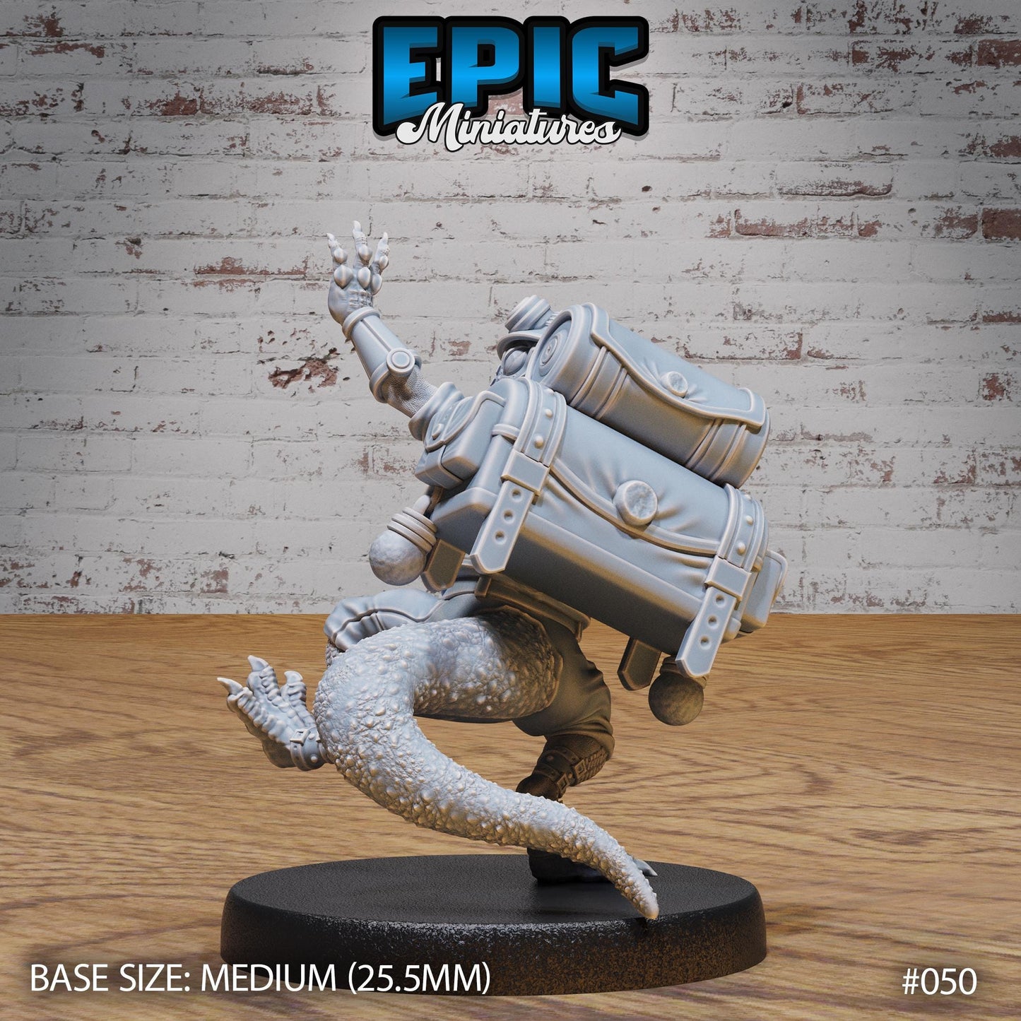 Brave Lizard Adventurer (3 Variants Available) - Epic Miniatures