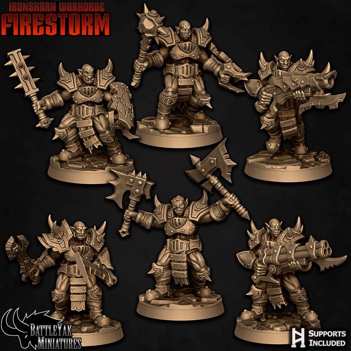Iron'kar Wargrunts, Female (6 Variants Available) - Battle Yak