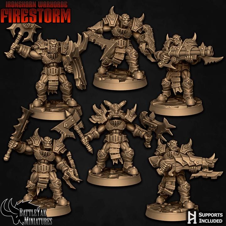 Iron'kar Wargrunts, Male (6 Variants Available) - Battle Yak