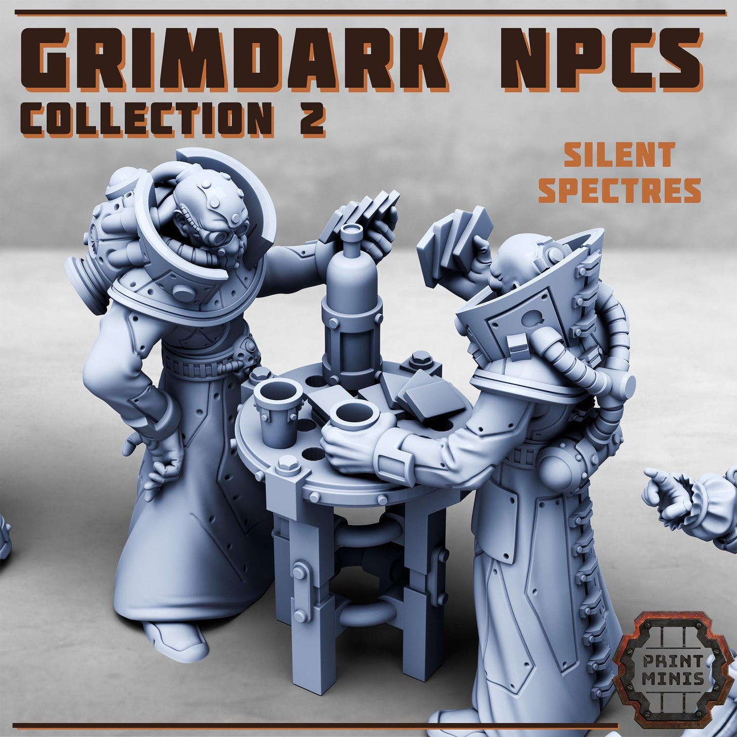 Grimdark NPCs, Set 2 (4 Variants Available) - Print Minis