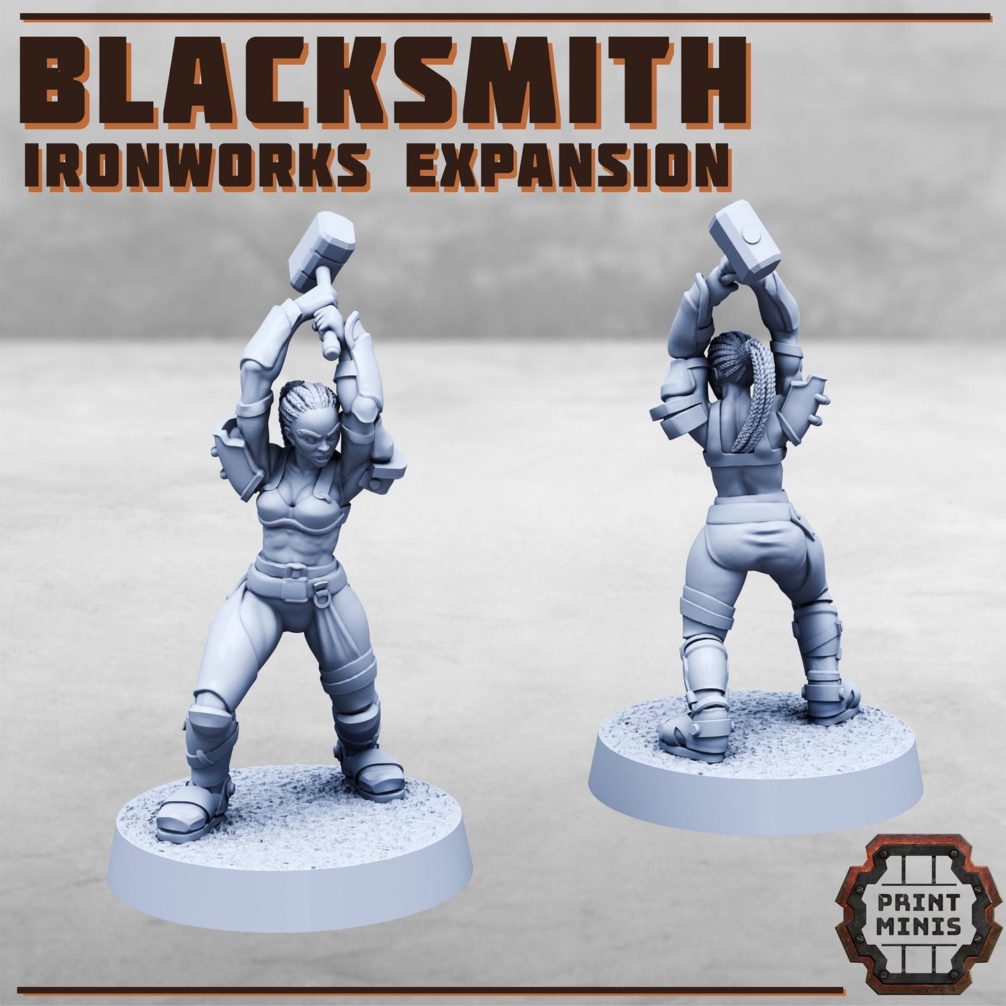 Ironworks Blacksmith - Print Minis