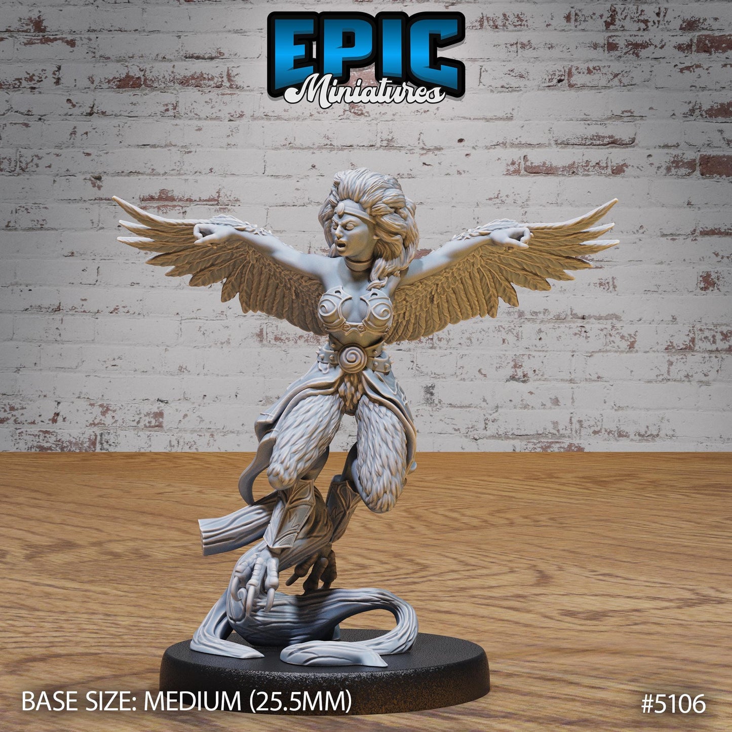 Captured Harpy (3 Variants Available) - Epic Miniatures