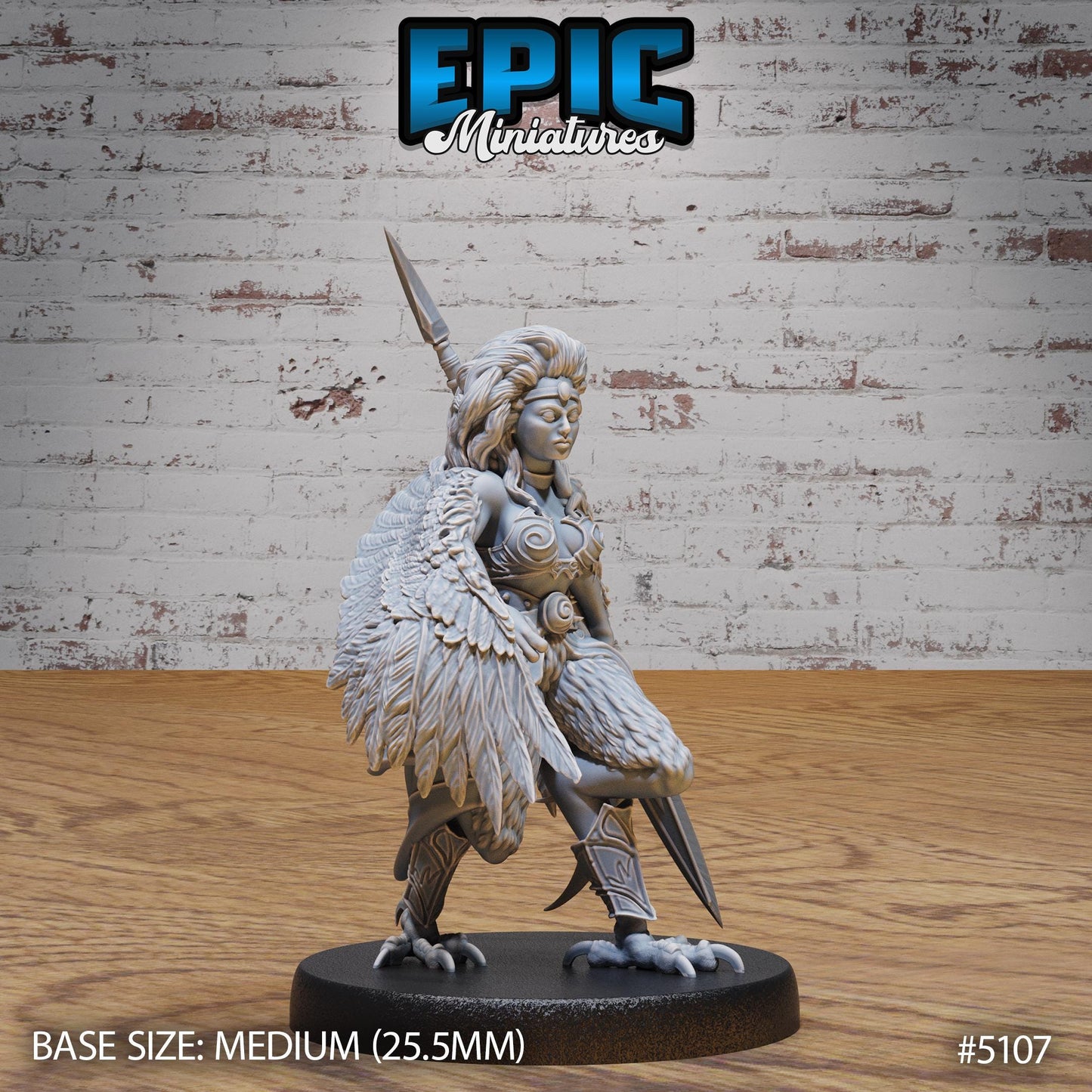 Captured Harpy (3 Variants Available) - Epic Miniatures