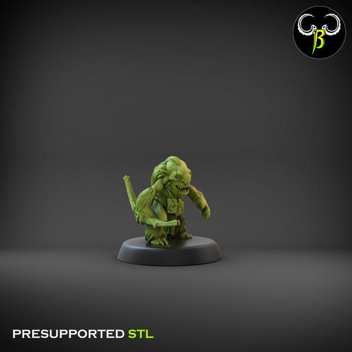 Rune Trogg, Bows Set 3 (4 Variants Available) - Clay Beast Creations