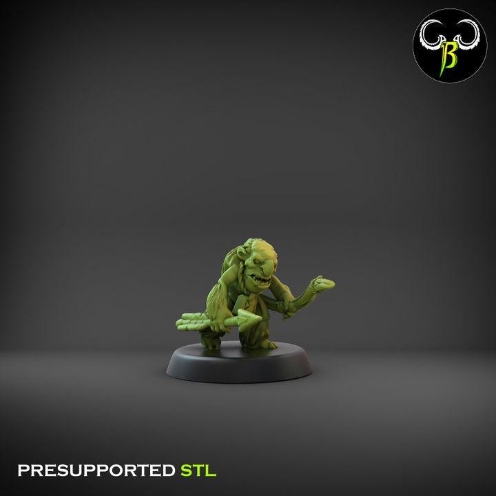 Rune Trogg, Bows Set 3 (4 Variants Available) - Clay Beast Creations