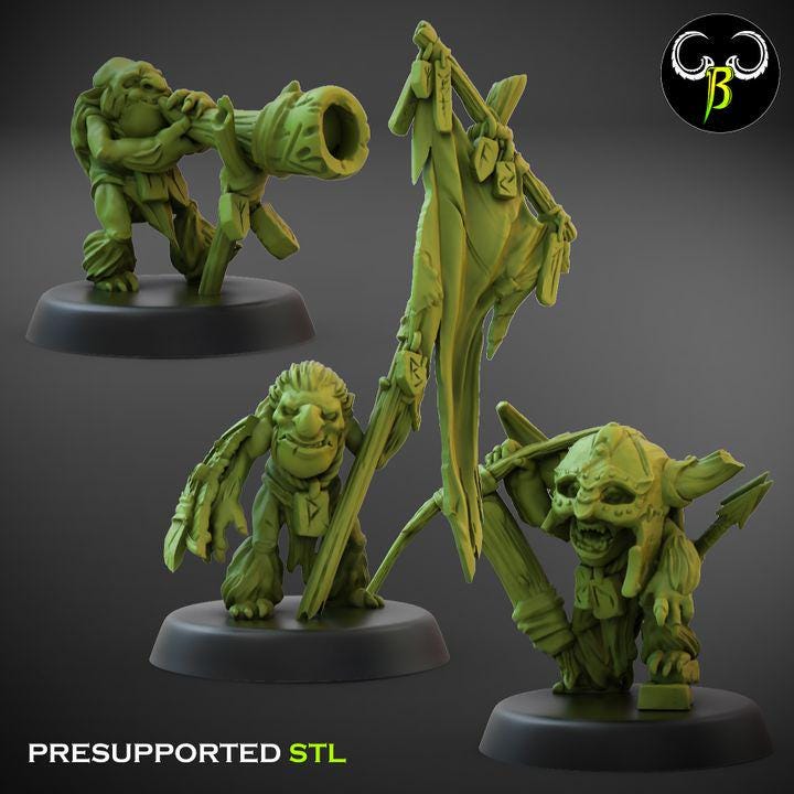 Rune Trogg Bow Leaders (3 Variants Available) - Clay Beast Creations