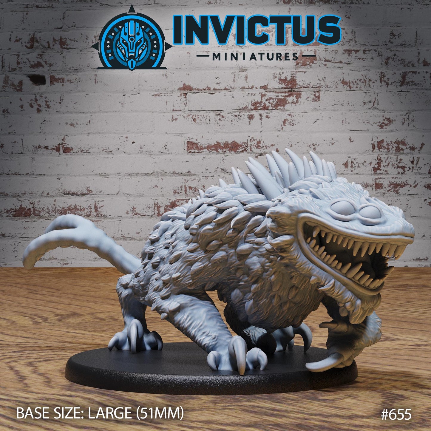 Spiky Alien Lizard (3 Variants Available) - Invictus Miniatures
