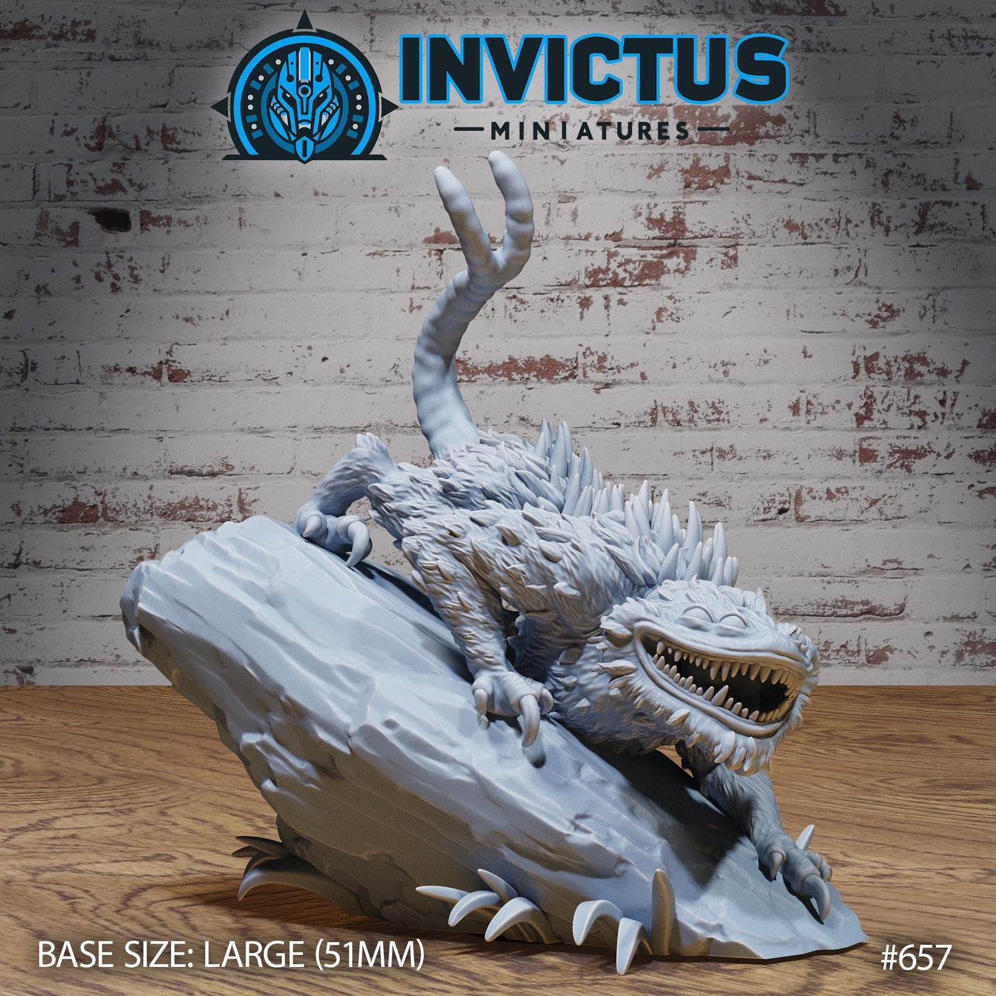 Spiky Alien Lizard (3 Variants Available) - Invictus Miniatures