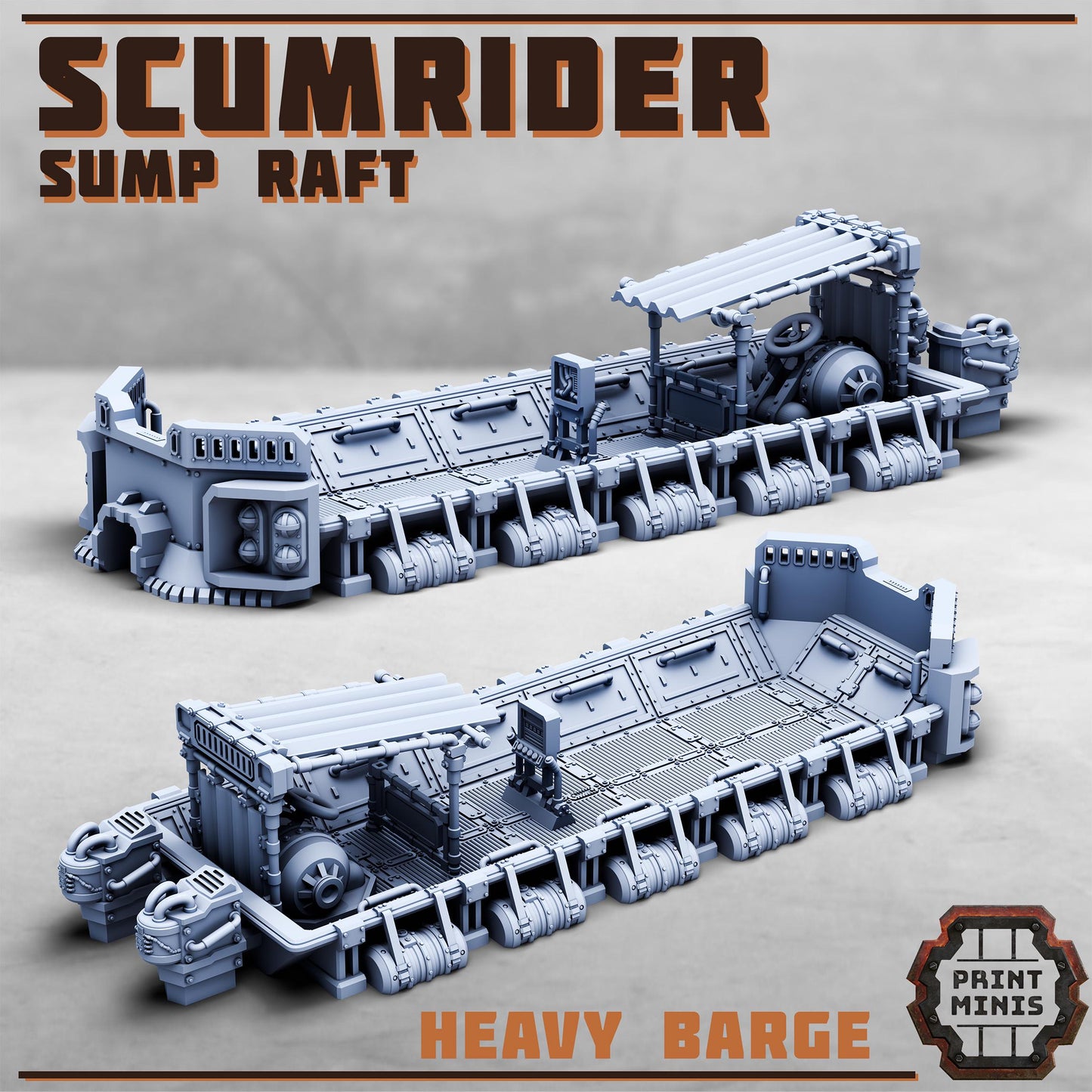 Scumrider, Sump Raft (3 Variants Available) - Print Minis