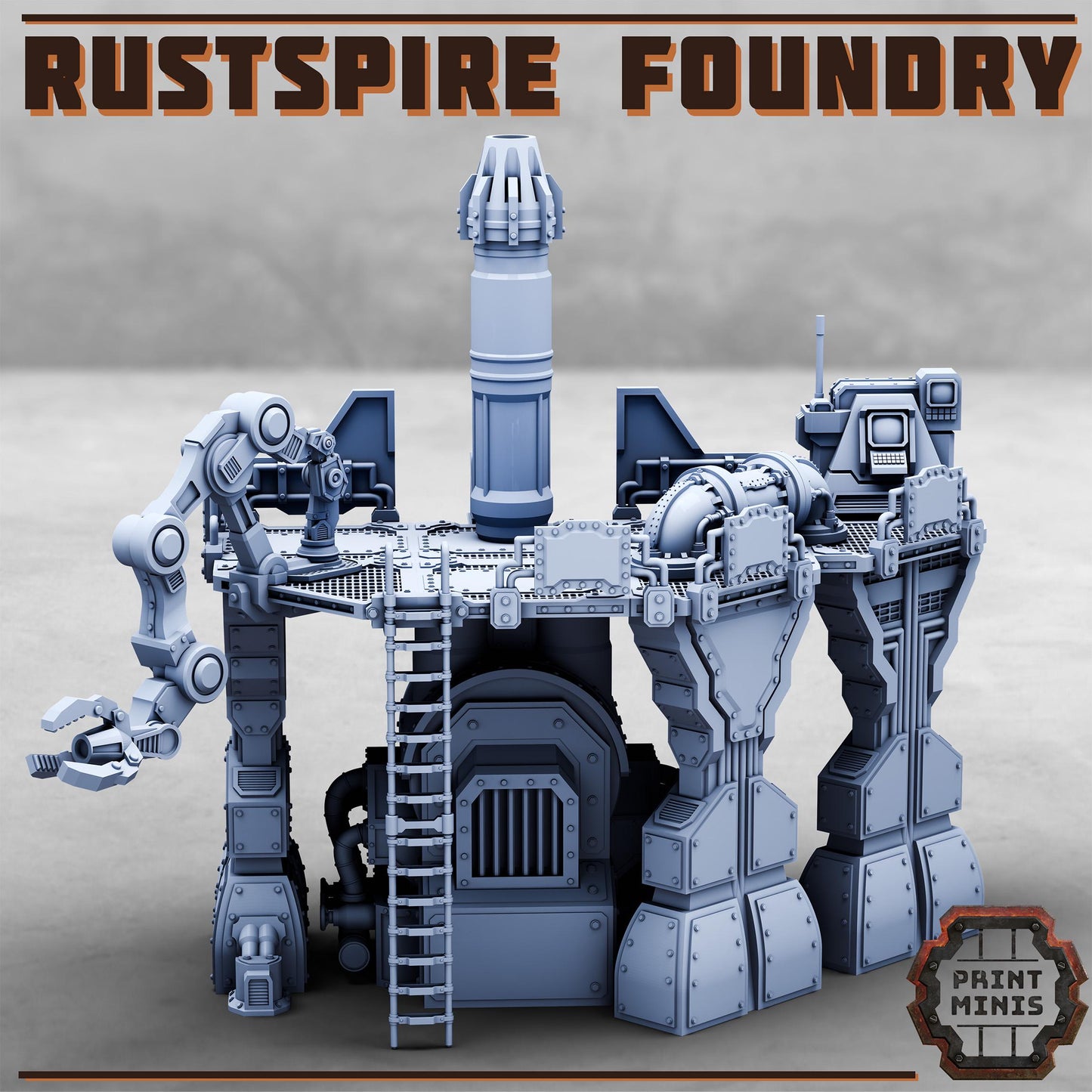 Rustspire Foundry, Scenery Kit - Print Minis