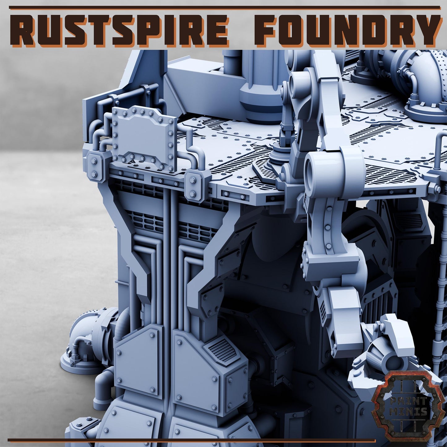 Rustspire Foundry, Scenery Kit - Print Minis