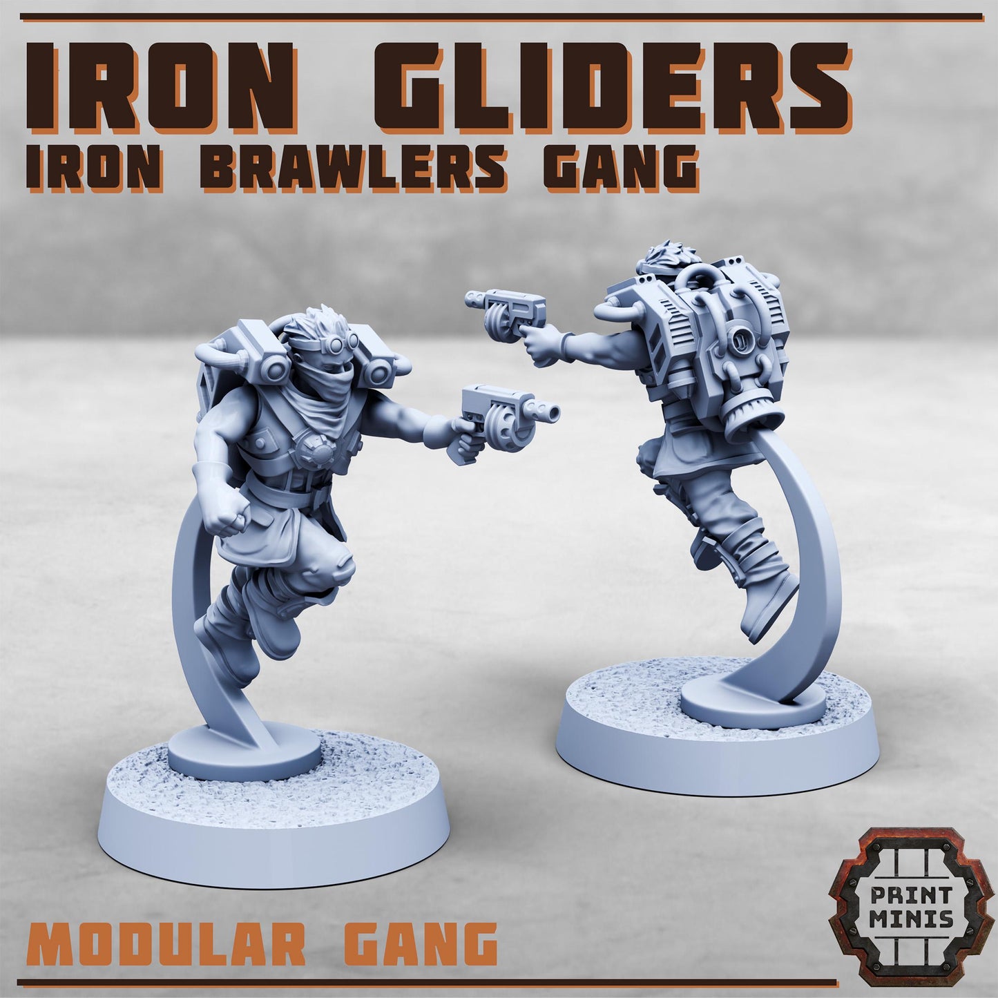 Iron Gliders - Iron Brawlers Gang (8 Variants Available) - Print Minis