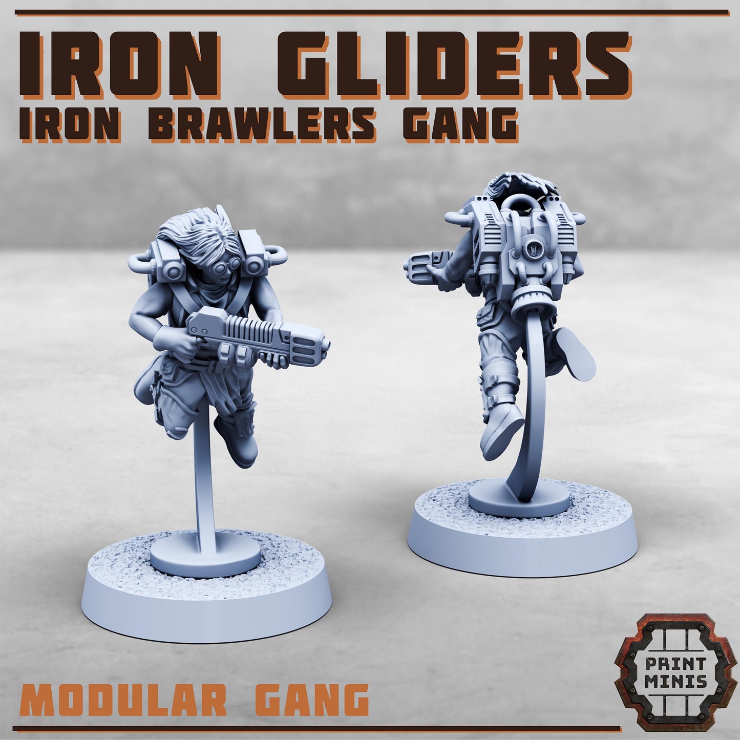 Iron Gliders - Iron Brawlers Gang (8 Variants Available) - Print Minis