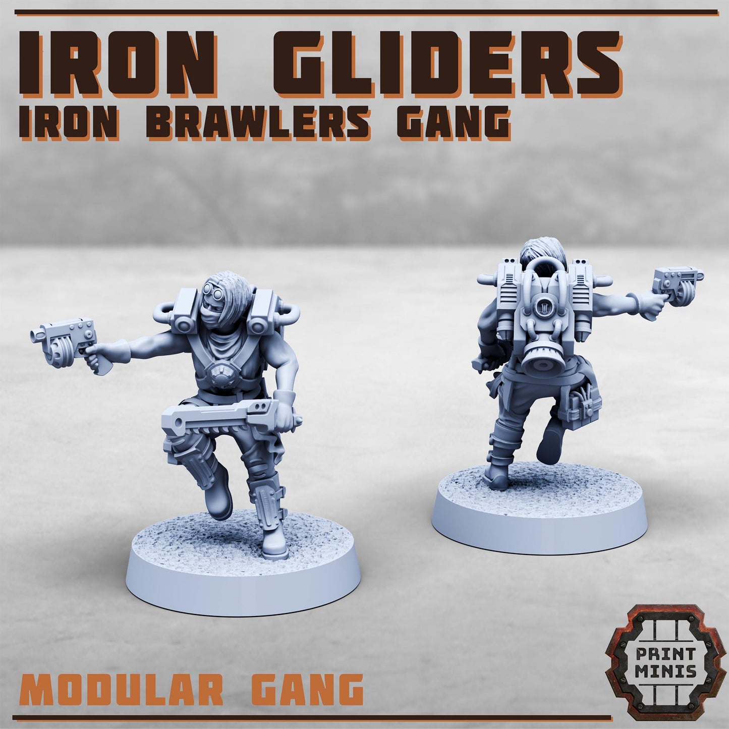 Iron Gliders - Iron Brawlers Gang (8 Variants Available) - Print Minis