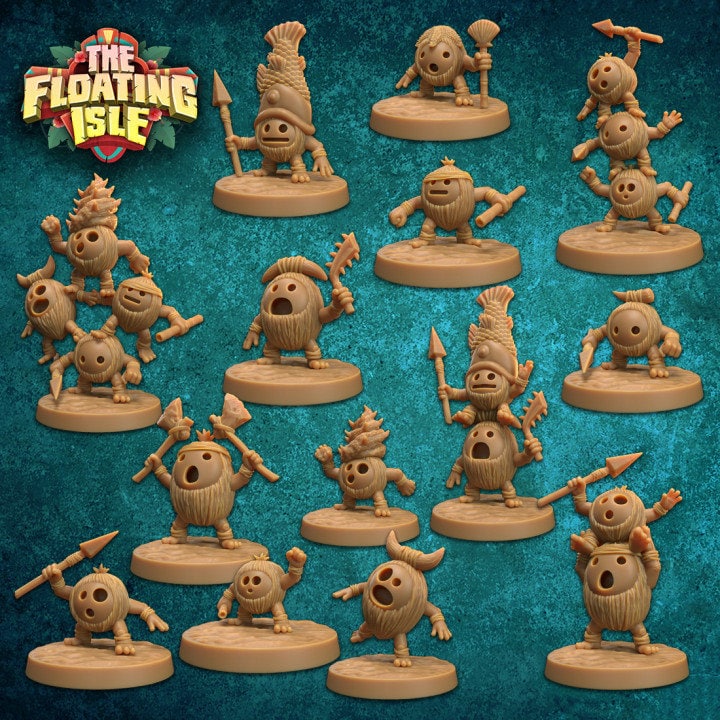Kakamora, Coconut Spirits - 56mm Scale (14 Variants Available) - Dragon Trapper's Lodge