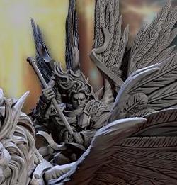 Mikail riding a Winged Lion - Artisan Guild