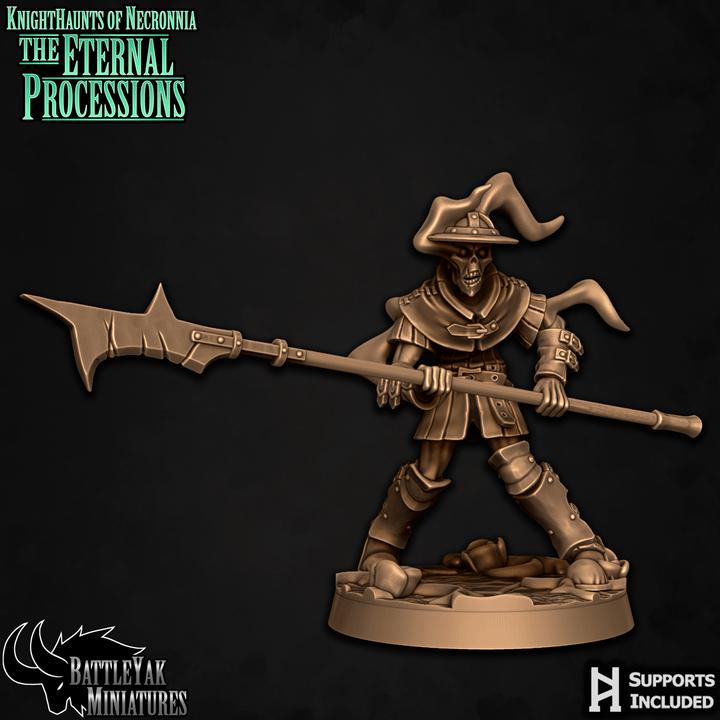 Spectral Men-at-Arms, Pikemen (6 Variants Available) - Battle Yak