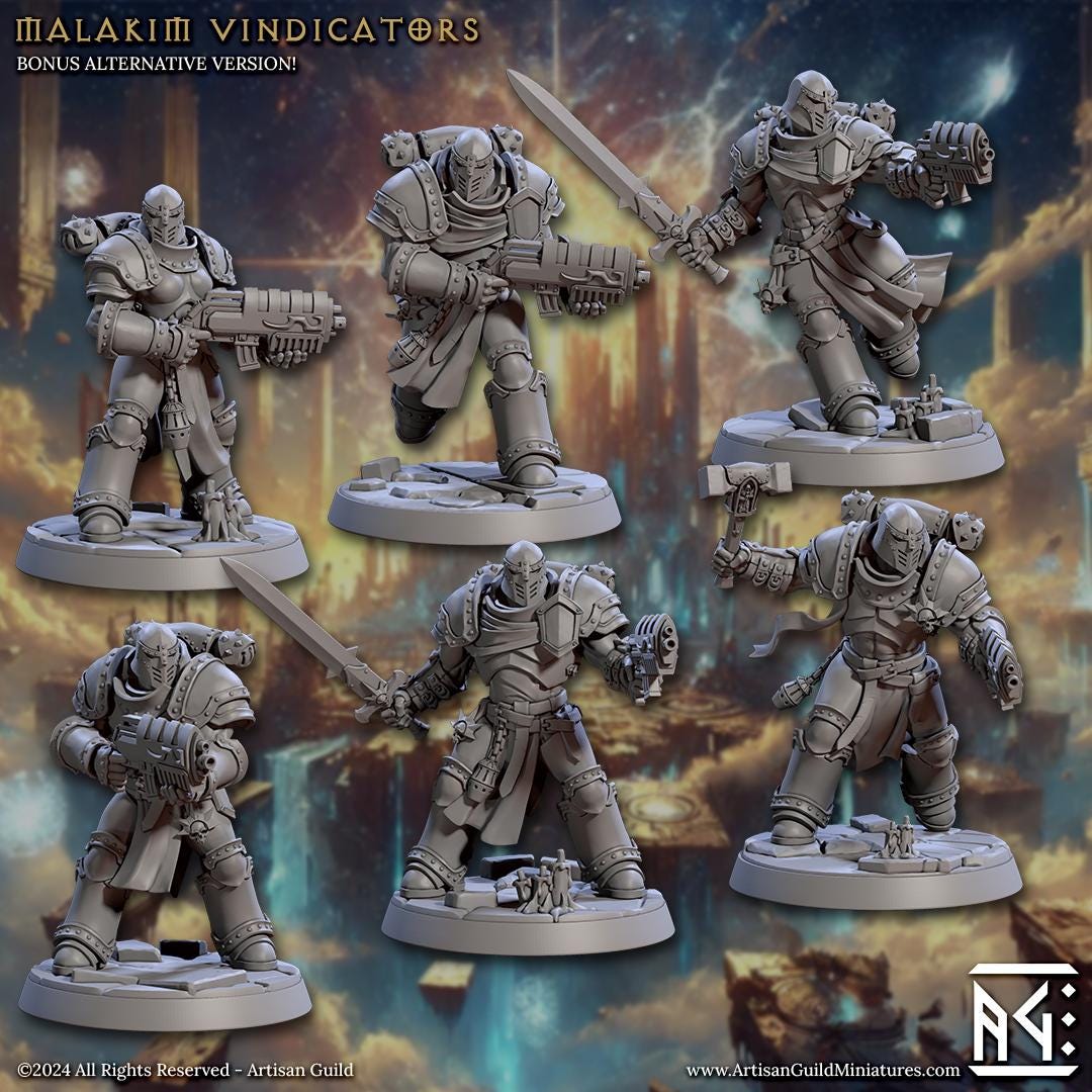 Malakim Vindicators, Guns (6 Variants Available) - Artisan Guild