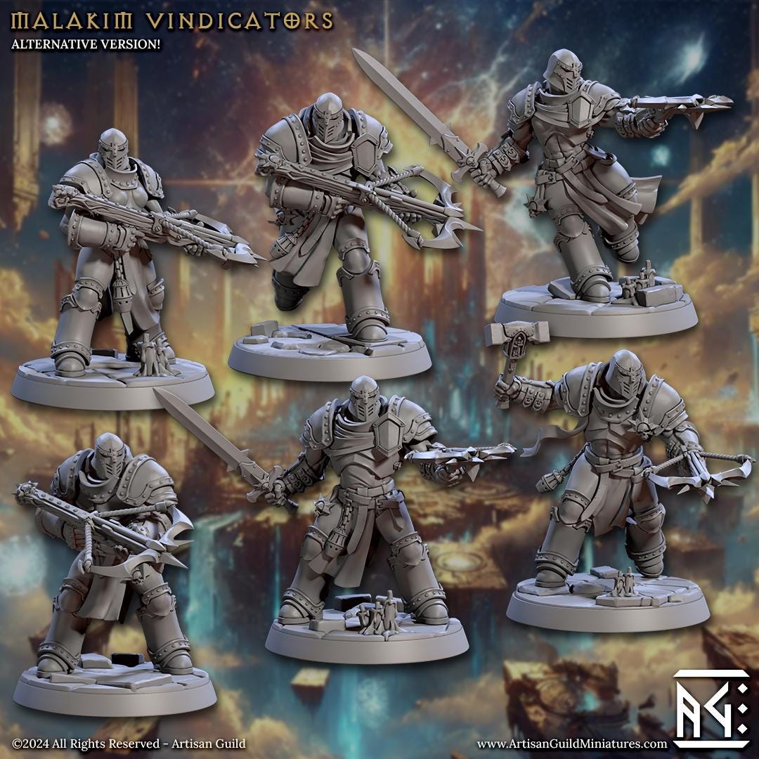 Malakim Vindicators, Crossbows (6 Variants Available) - Artisan Guild