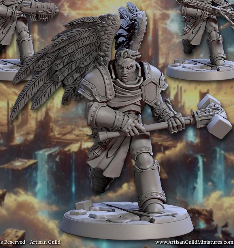 Malakim Vindicators, Winged (6 Variants Available) - Artisan Guild