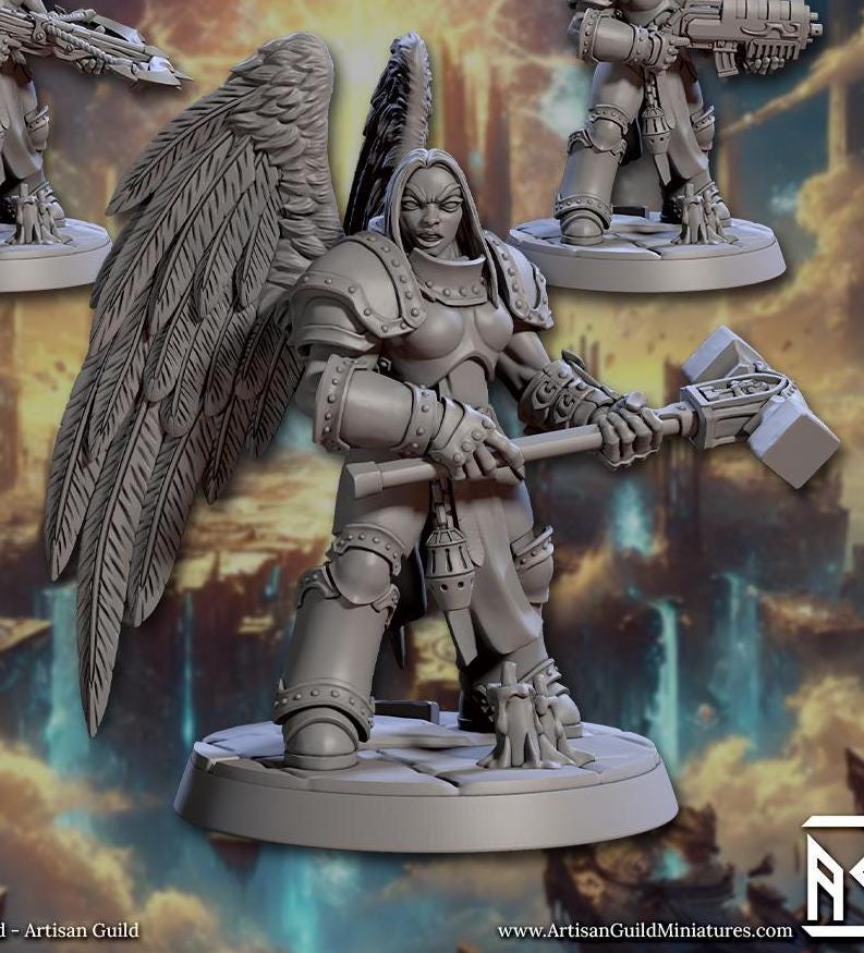 Malakim Vindicators, Winged (6 Variants Available) - Artisan Guild