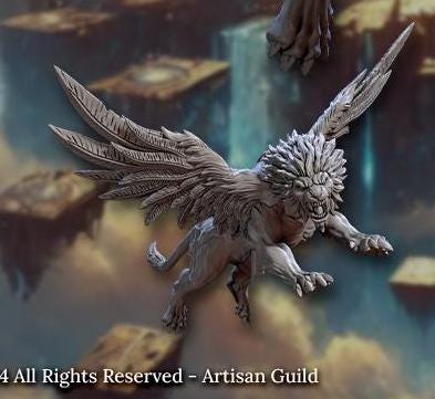 Malakim Winged Lions (4 Variants Available) - Artisan Guild