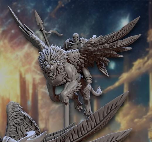 Malakim Lionriders (4 Variants Available) - Artisan Guild